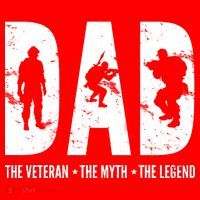 Dad The Veteran The Myth The Legend Poster