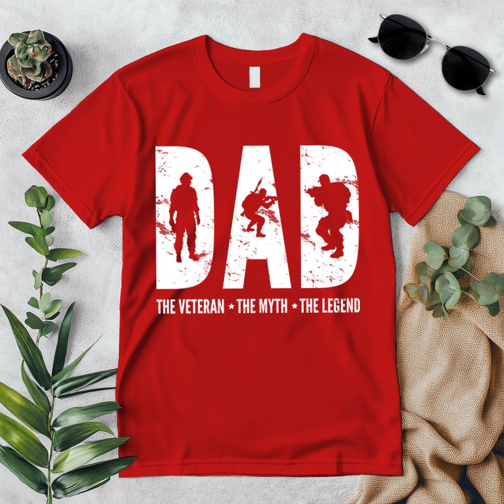 Dad The Veteran The Myth The Legend Premium T-Shirt