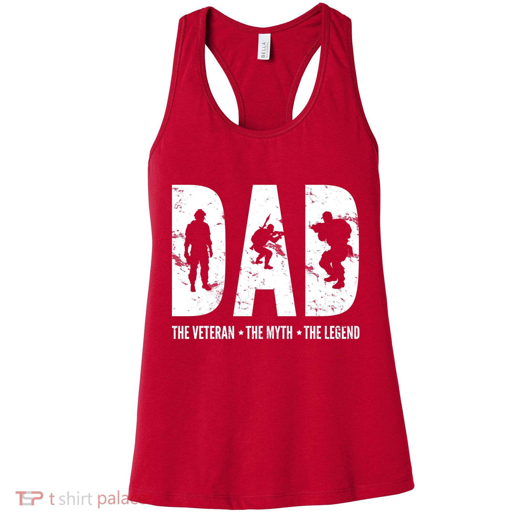 Dad The Veteran The Myth The Legend Womens Tank Top
