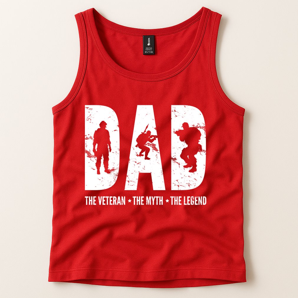 Dad The Veteran The Myth The Legend Tank Top