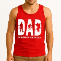 Dad The Veteran The Myth The Legend Tank Top