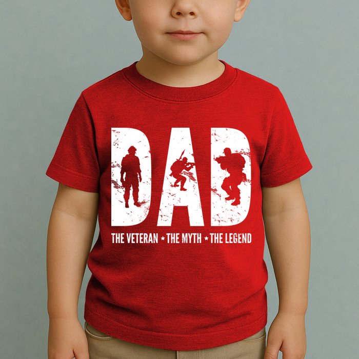 Dad The Veteran The Myth The Legend Toddler T-Shirt