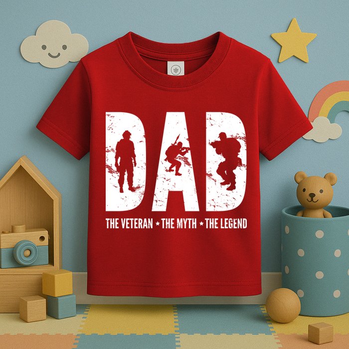 Dad The Veteran The Myth The Legend Toddler T-Shirt