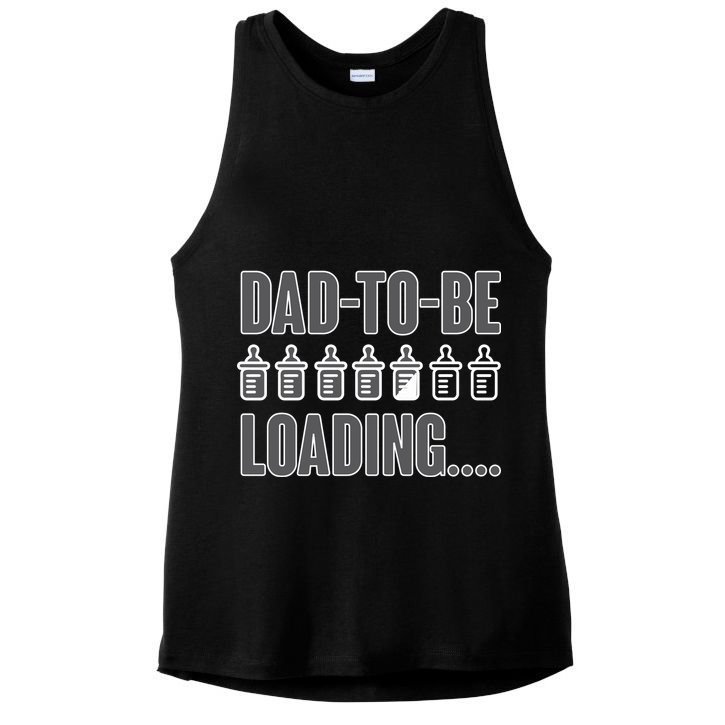 Dad To Be Loading Ladies PosiCharge Tri-Blend Wicking Tank