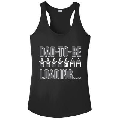 Dad To Be Loading Ladies PosiCharge Competitor Racerback Tank