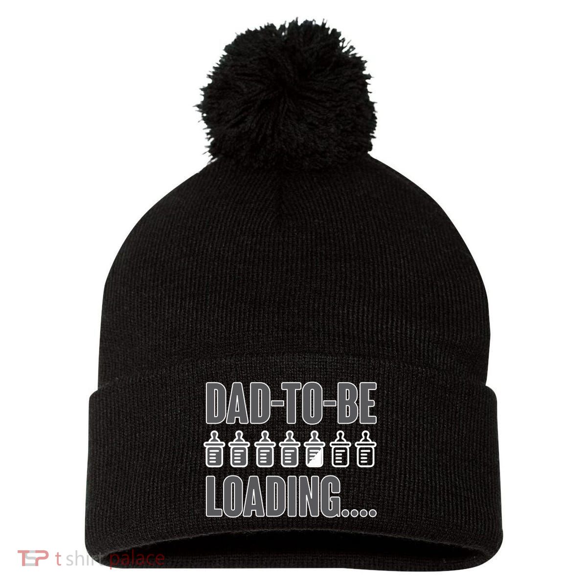Dad To Be Loading Pom Pom 12in Knit Beanie