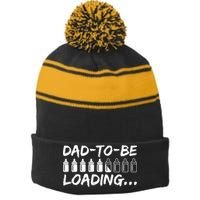 Dad To Be Loading Future Daddy Stripe Pom Pom Beanie
