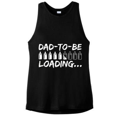 Dad To Be Loading Future Daddy Ladies PosiCharge Tri-Blend Wicking Tank