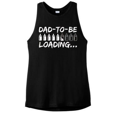 Dad To Be Loading Future Daddy Ladies PosiCharge Tri-Blend Wicking Tank