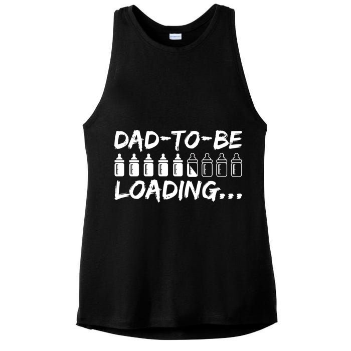 Dad To Be Loading Future Daddy Ladies PosiCharge Tri-Blend Wicking Tank