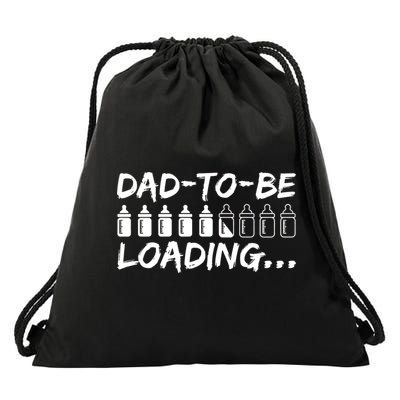 Dad To Be Loading Future Daddy Drawstring Bag