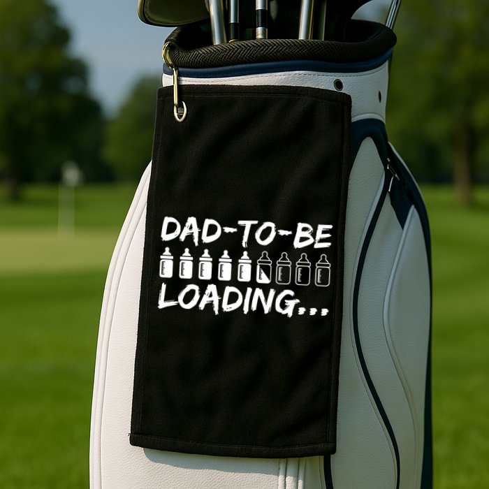 Dad To Be Loading Future Daddy Golf Towel