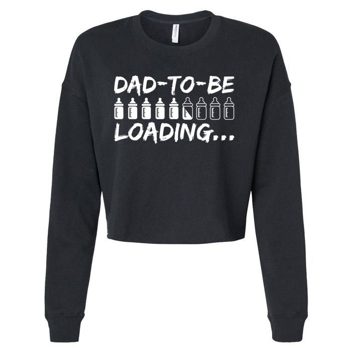 Dad To Be Loading Future Daddy Cropped Pullover Crew
