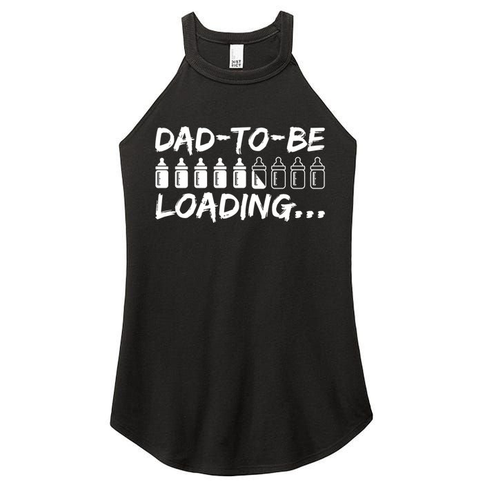 Dad To Be Loading Future Daddy Women's Perfect Tri Rocker Tank