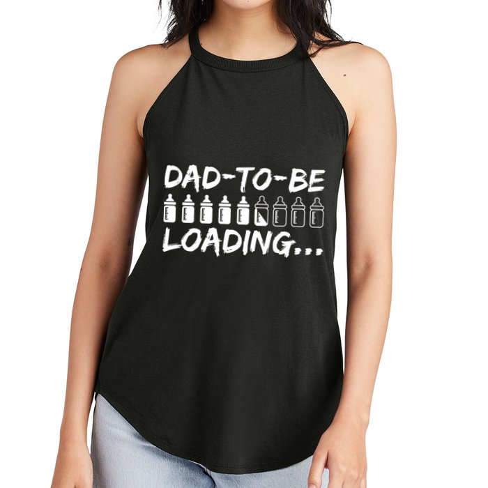 Dad To Be Loading Future Daddy Women's Perfect Tri Rocker Tank