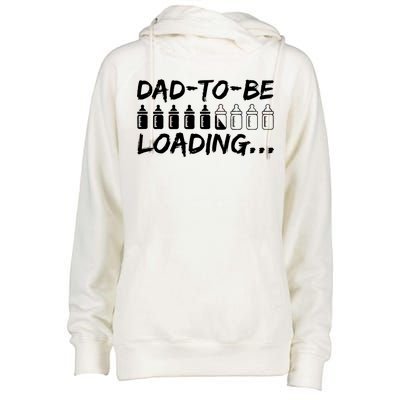 Dad To Be Loading Future Daddy Womens Funnel Neck Pullover Hood