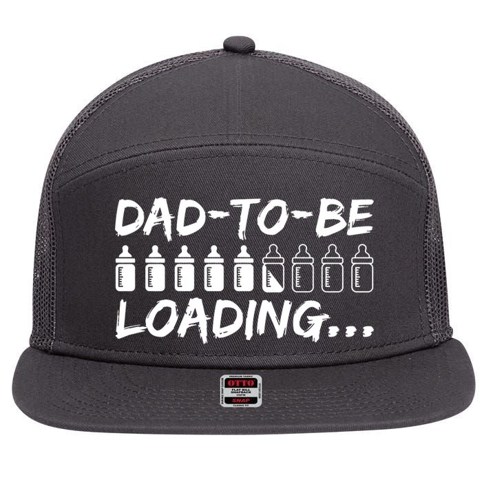 Dad To Be Loading Future Daddy 7 Panel Mesh Trucker Snapback Hat