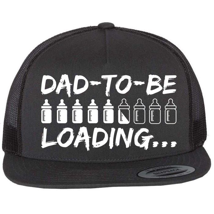 Dad To Be Loading Future Daddy Flat Bill Trucker Hat