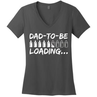 Dad To Be Loading Future Daddy Women's V-Neck T-Shirt