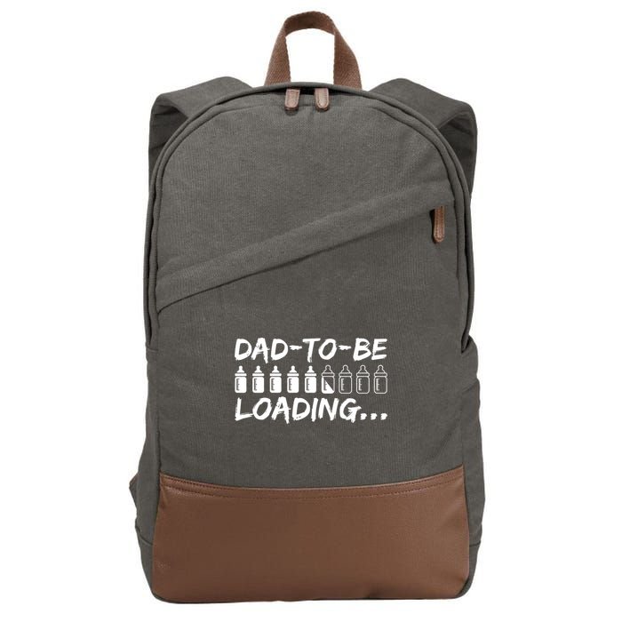 Dad To Be Loading Future Daddy Cotton Canvas Backpack