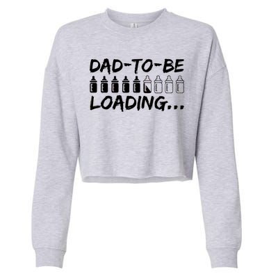 Dad To Be Loading Future Daddy Cropped Pullover Crew