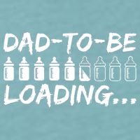 Dad To Be Loading Future Daddy Sueded Cloud Jersey T-Shirt