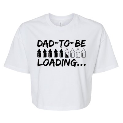 Dad To Be Loading Future Daddy Bella+Canvas Jersey Crop Tee