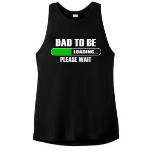 Dad To Be Loading Please Wait Ladies PosiCharge Tri-Blend Wicking Tank