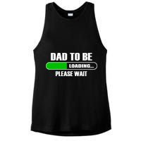 Dad To Be Loading Please Wait Ladies PosiCharge Tri-Blend Wicking Tank