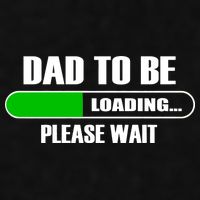 Dad To Be Loading Please Wait Ladies PosiCharge Tri-Blend Wicking Tank