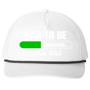 Dad To Be Loading Please Wait Snapback Five-Panel Rope Hat