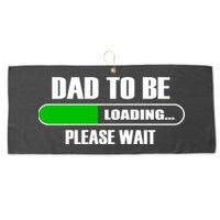 Dad To Be Loading Please Wait Large Microfiber Waffle Golf Towel