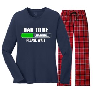 Dad To Be Loading Please Wait Women's Long Sleeve Flannel Pajama Set 