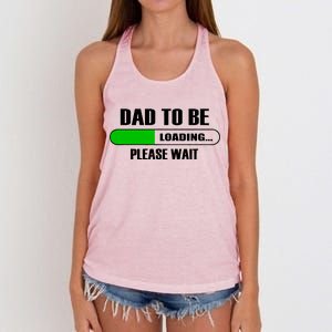 Dad To Be Loading Please Wait Women's Knotted Racerback Tank