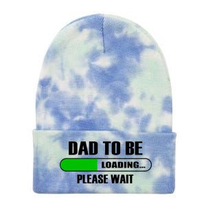 Dad To Be Loading Please Wait Tie Dye 12in Knit Beanie