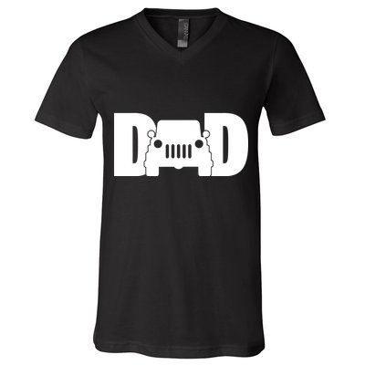 Dad Truck Logo V-Neck T-Shirt