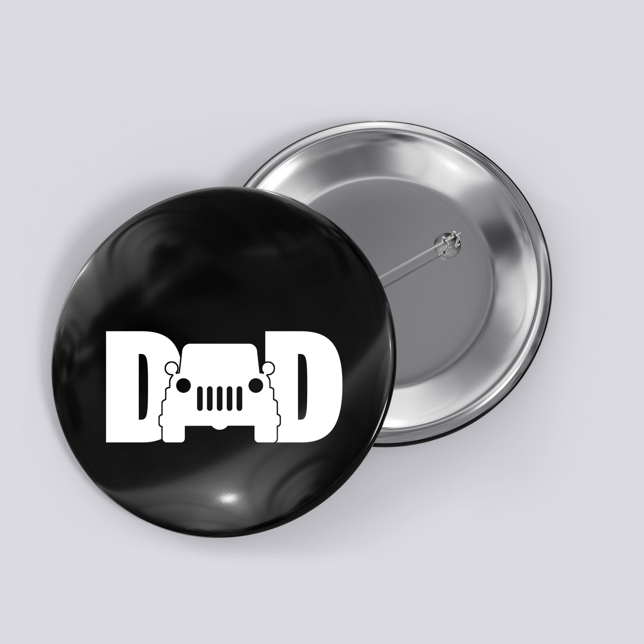 Dad Truck Logo Button