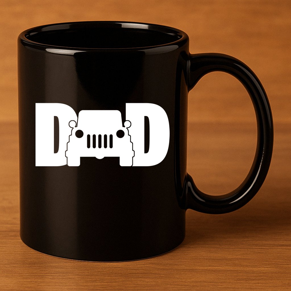 Dad Truck Logo 11oz C Handle Ceramic Mug