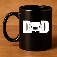 Dad Truck Logo 11oz C Handle Ceramic Mug