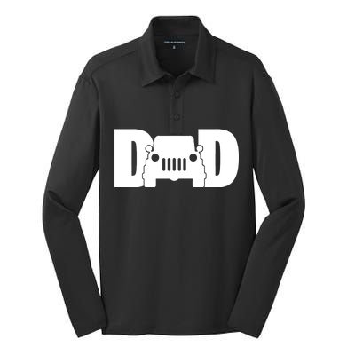 Dad Truck Logo Silk Touch Performance Long Sleeve Polo