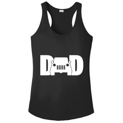 Dad Truck Logo Ladies PosiCharge Competitor Racerback Tank