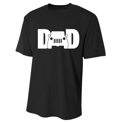 Dad Truck Logo Performance Sprint T-Shirt