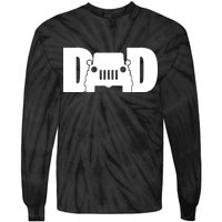 Dad Truck Logo Tie-Dye Long Sleeve Shirt