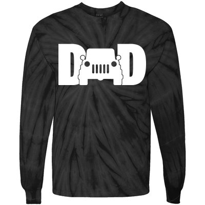 Dad Truck Logo Tie-Dye Long Sleeve Shirt