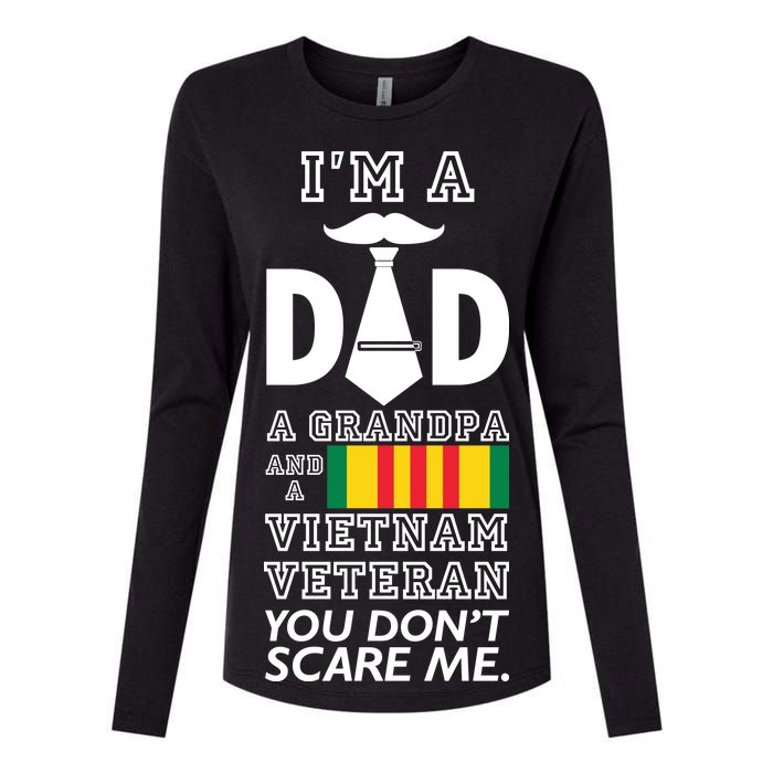 Dad Vietnam Veteran  Womens Cotton Relaxed Long Sleeve T-Shirt