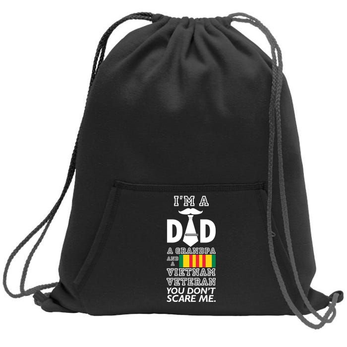 Dad Vietnam Veteran  Sweatshirt Cinch Pack Bag