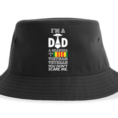 Dad Vietnam Veteran  Sustainable Bucket Hat