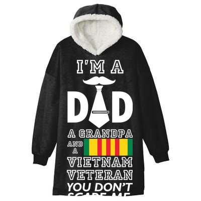 Dad Vietnam Veteran  Hooded Wearable Blanket