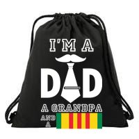 Dad Vietnam Veteran  Drawstring Bag