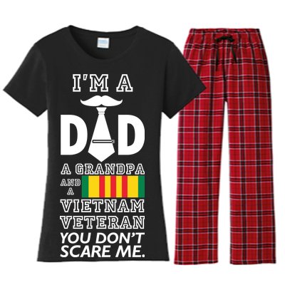 Dad Vietnam Veteran  Women's Flannel Pajama Set